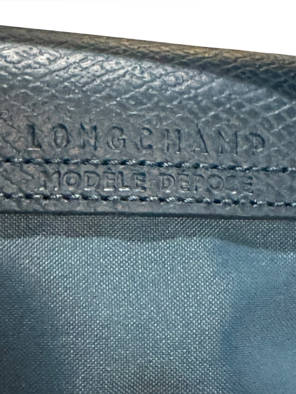 NWOT Longchamp Mini Handbag Deep Teal Longchamp Pouch LE PLIAGE GREEN PEACOCK - Picture 7 of 8